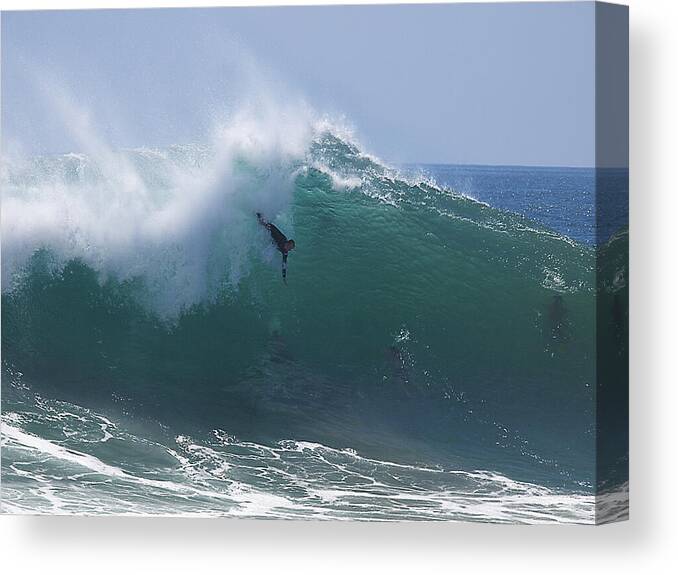 Big Surf Canvas Print featuring the photograph Thinking it Through by Joe Schofield