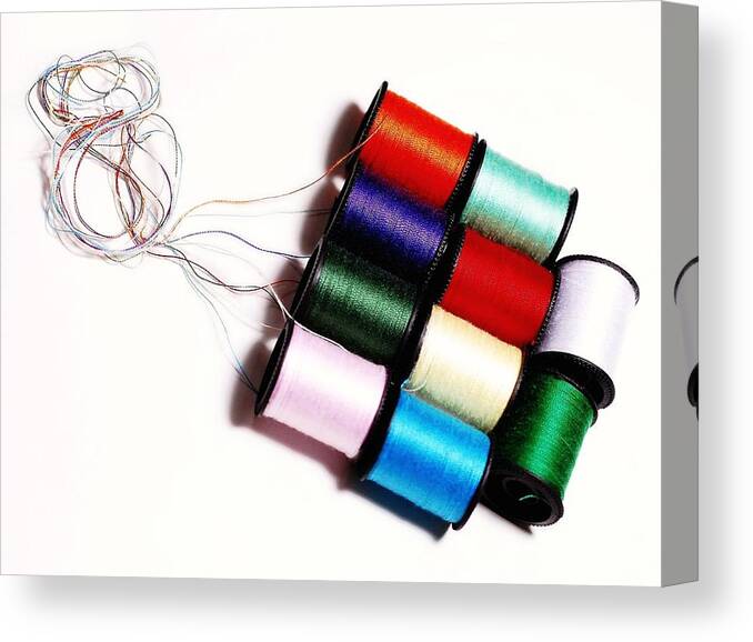 Thread Canvas Print featuring the photograph Thread Count by Diana Angstadt