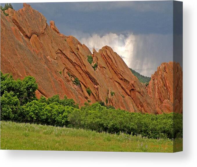 Thunderstorm Canvas Print featuring the photograph Thunderstorm by George Tuffy