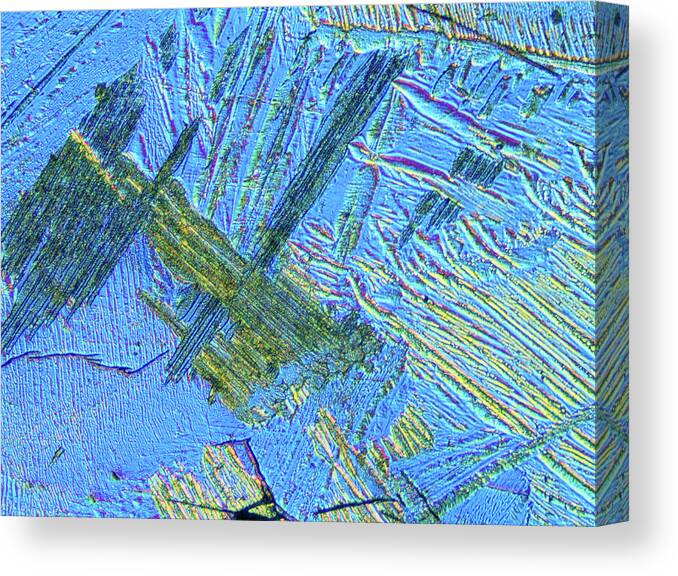 Alloy Canvas Print featuring the photograph Titanium-aluminium Alloy by Astrid & Hanns-frieder Michler/science Photo Library