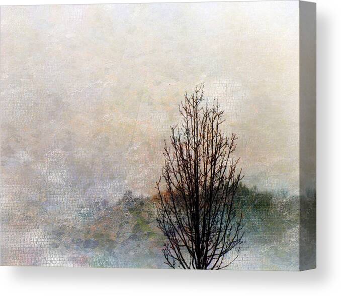 Impression Impressionist Canvas Print featuring the digital art Tree Impression by Bruce Rolff