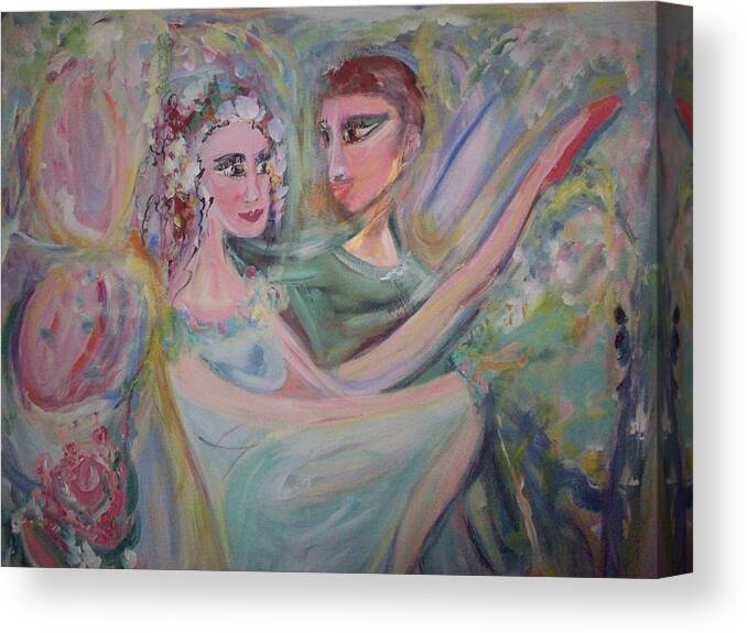Trust Canvas Print featuring the painting Trust me on this by Judith Desrosiers