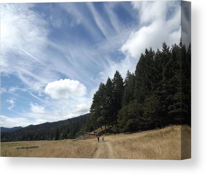 Clouds Canvas Print featuring the photograph Two Of A Kind by Richard Faulkner