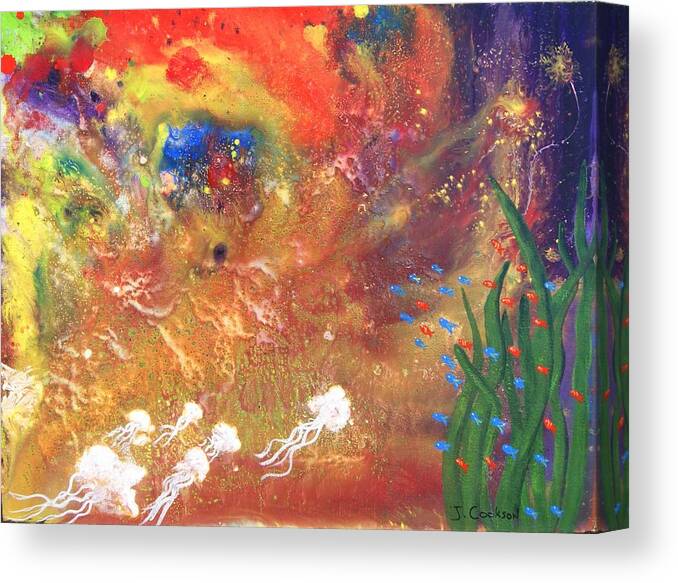 Under The Sea In The Sunshine Canvas Print featuring the photograph Under The Sea by Janelle Cookson