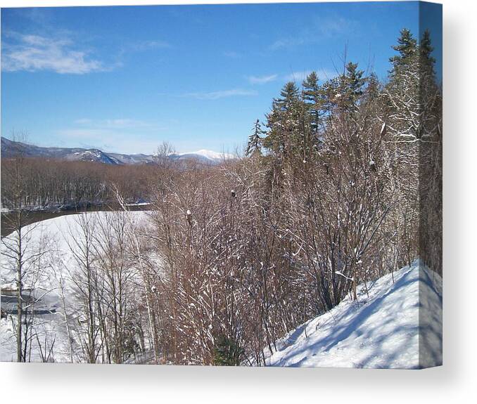 Landscape Canvas Print featuring the photograph Valley Winter by Elizabeth Joslin