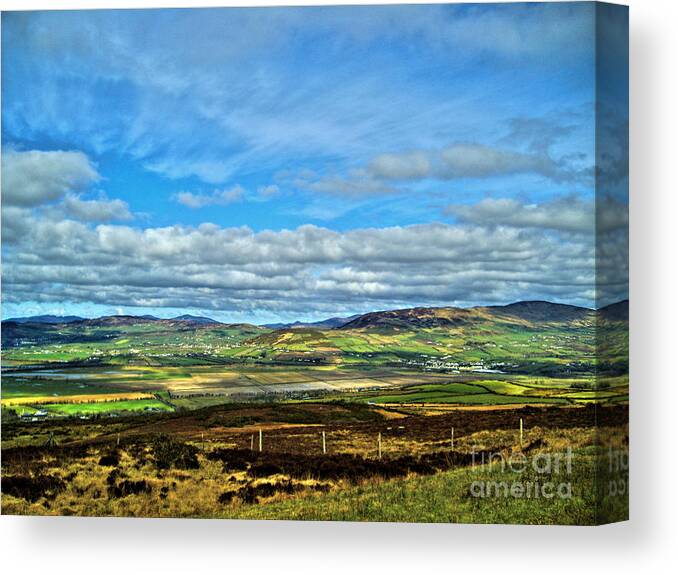 Grianan Of Aileach Canvas Print featuring the photograph View From Grianan Of Aileach Fort by Nina Ficur Feenan
