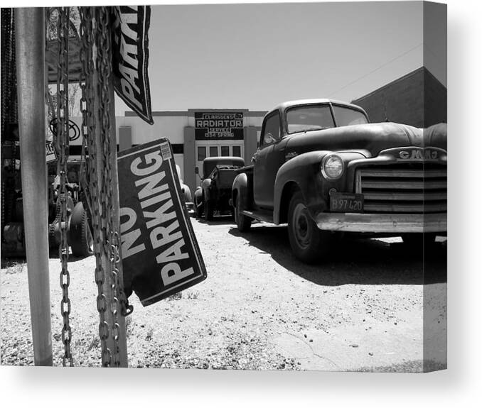 Gmc Canvas Print featuring the photograph Vintage Parking by Paul Foutz