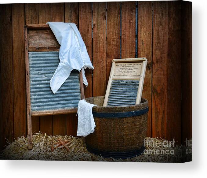 Vintage Washboard Laundry Day Canvas Print / Canvas Art by Paul