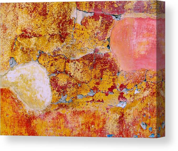 Texture Canvas Print featuring the digital art Wall Abstract 3 by Maria Huntley