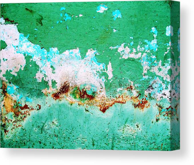 Texture Canvas Print featuring the digital art Wall Abstract 77 by Maria Huntley