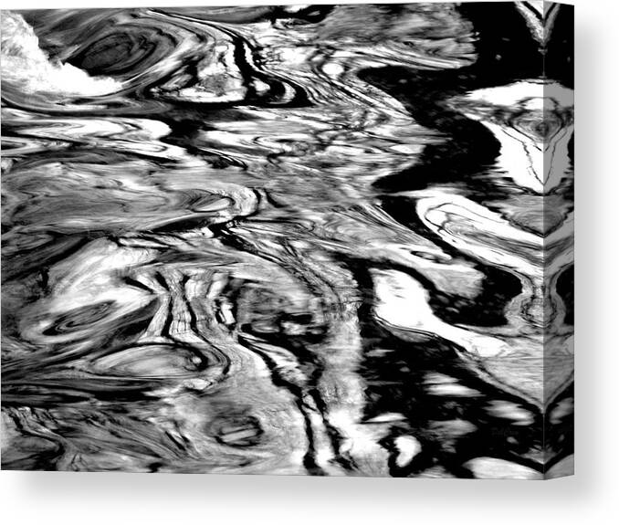 Water Canvas Print featuring the photograph Water Abstract by Deborah Crew-Johnson