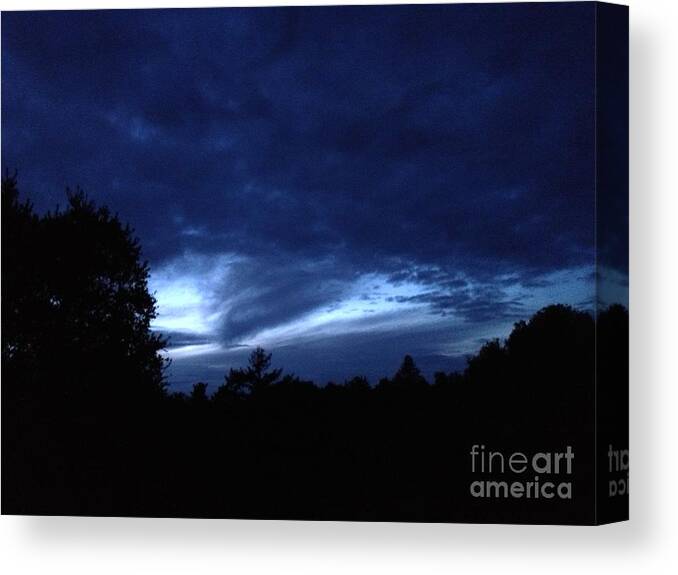 Night Canvas Print featuring the photograph Watsonville Night by Laura Hamill