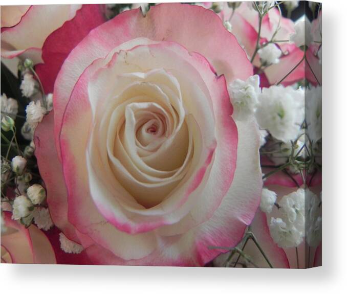 Wedding Bouquet Canvas Print featuring the photograph Wedding Bouquet by Deb Halloran