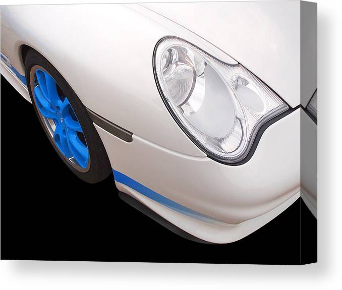 Porsche 911 Canvas Print featuring the photograph White Porsche GT3 RS by Gill Billington