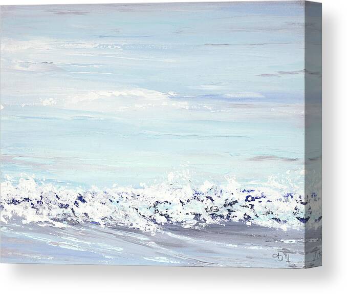Costal Canvas Print featuring the painting White Water by Tamara Nelson