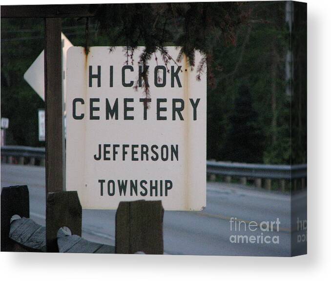 Cemetery Canvas Print featuring the photograph Wild Bill Hickok by Michael Krek