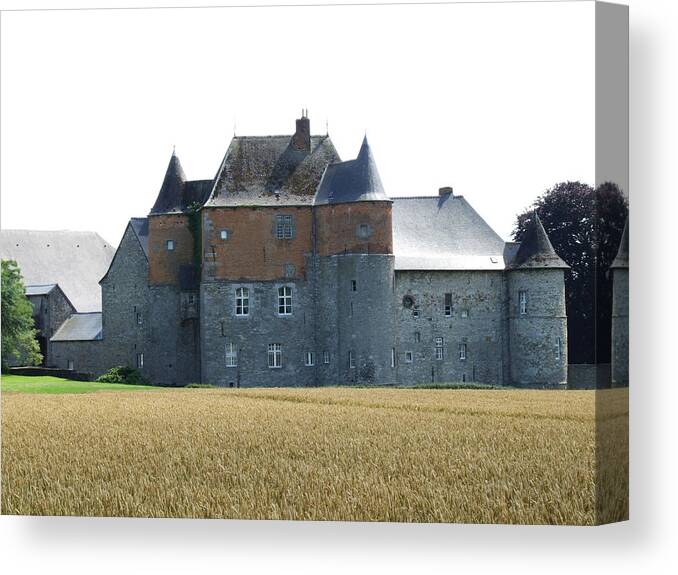 Europe Belgium Canvas Print featuring the photograph Chateau Fort de Feluy Belgium #1 by Joseph Hendrix