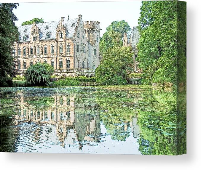 Europe Canvas Print featuring the photograph Schloss Paffendorf Germany #1 by Joseph Hendrix