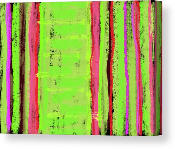 Line Canvas Print featuring the painting Visual cadence XXIV #1 by Julie Niemela