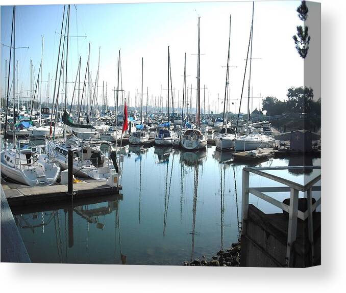 Alameda Canvas Print featuring the photograph Ballena Bay Alameda by Kelly Manning