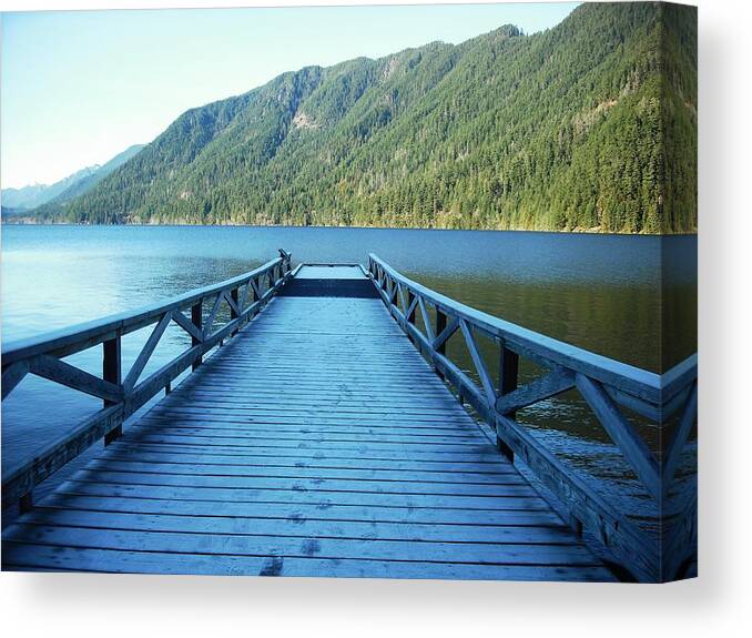 Lake Crescent Canvas Print featuring the photograph Lake Crescent by Kelly Manning