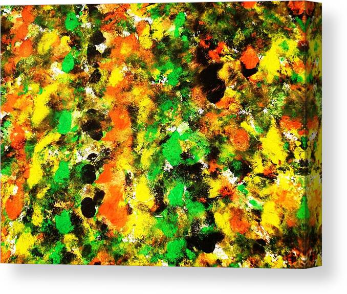 Water Canvas Print featuring the painting Colorful Water Color Painting #4 by Sumit Mehndiratta