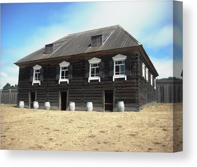 Fort Ross Canvas Print featuring the photograph Fort Ross Russian Settlement #4 by Kelly Manning
