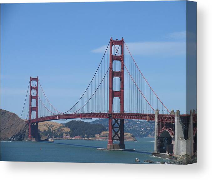 Golden Gate Bridge Canvas Print featuring the photograph Golden Gate Bridge #6 by Mark Norman