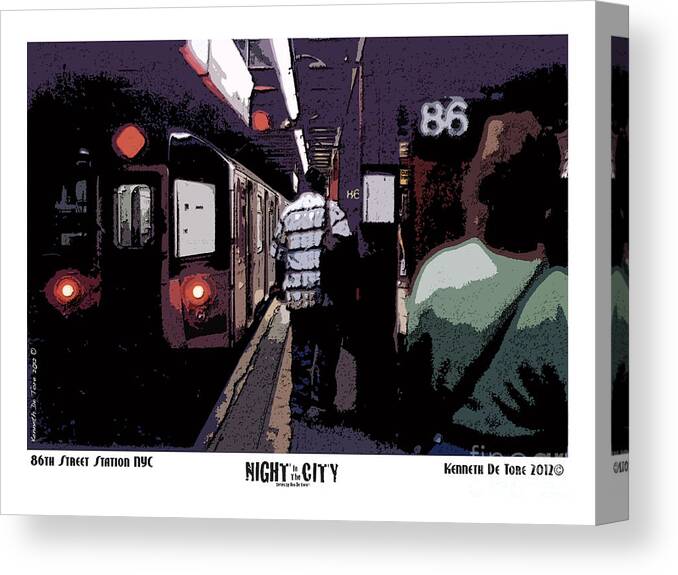 Subway Canvas Print featuring the photograph 86th Street by Kenneth De Tore