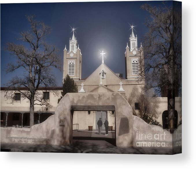Fine Art Canvas Print featuring the photograph A Blessed Couple by Donna Greene