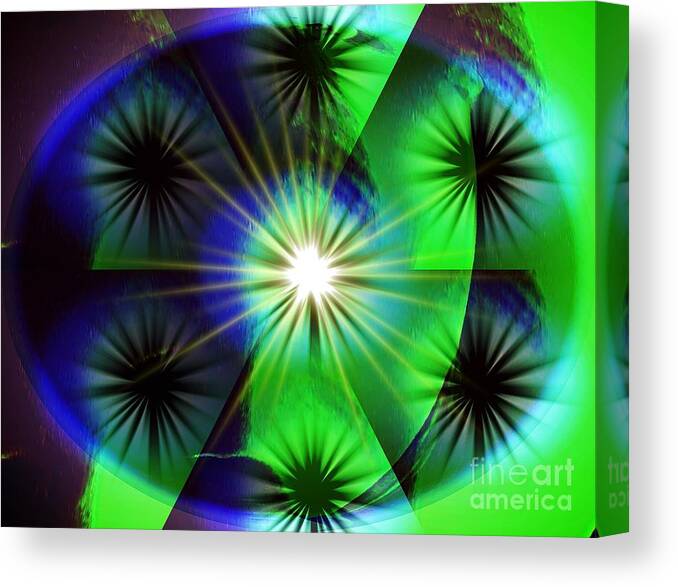 Abstract Canvas Print featuring the photograph Abstract Orb Flare by Blair Stuart