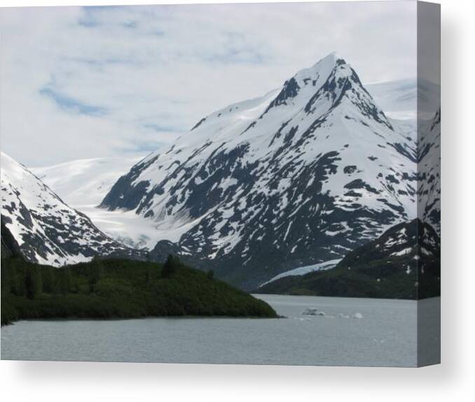 Alaska Canvas Print featuring the photograph Alaska scenery by April Camenisch