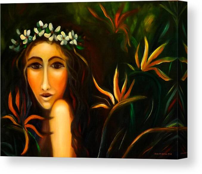 Girls Canvas Print featuring the painting All That by Gina De Gorna
