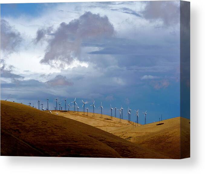Altamont Pass Canvas Print featuring the photograph Altamont Pass California by Amelia Racca