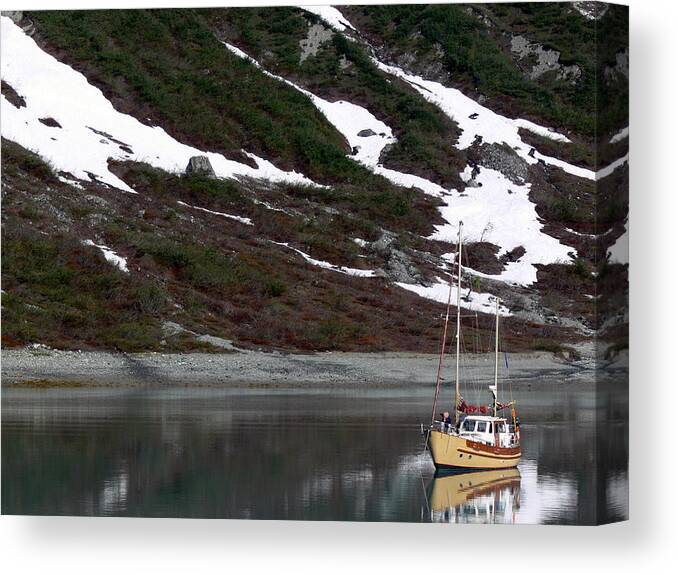 Inside Passage Canvas Print featuring the photograph Anchorage Perfection by Susan Stephenson