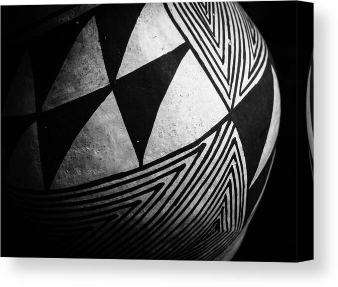 Pottery Canvas Print featuring the photograph Ancient Lines and Geometry by Stacy Michelle Smith