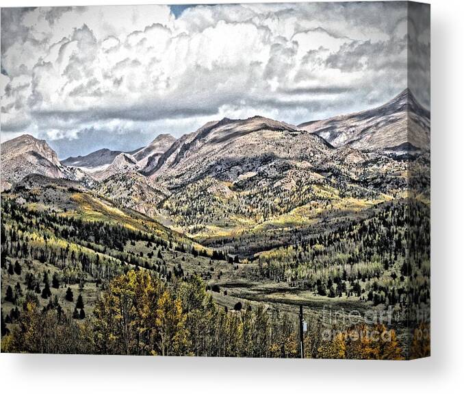 Autumn Canvas Print featuring the photograph Autumn Hills by Christina Perry