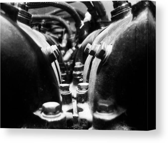 Engine Canvas Print featuring the photograph Belly of the Beast by Matt Hanson