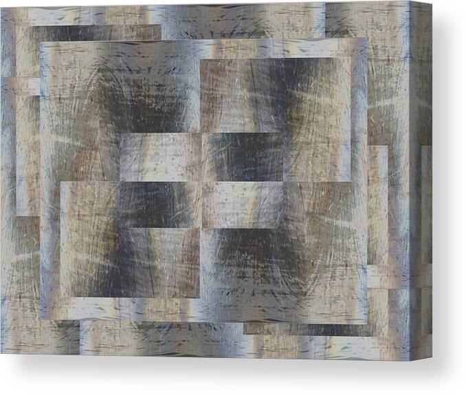 Brushed Canvas Print featuring the digital art Brushed Strokes 2 by Tim Allen