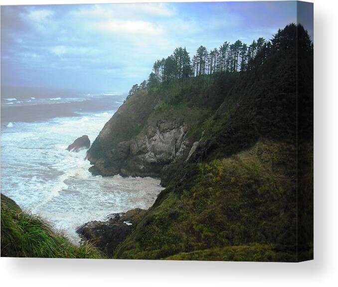Cape Disappointment Canvas Print featuring the photograph Cape Disappointment by Kelly Manning
