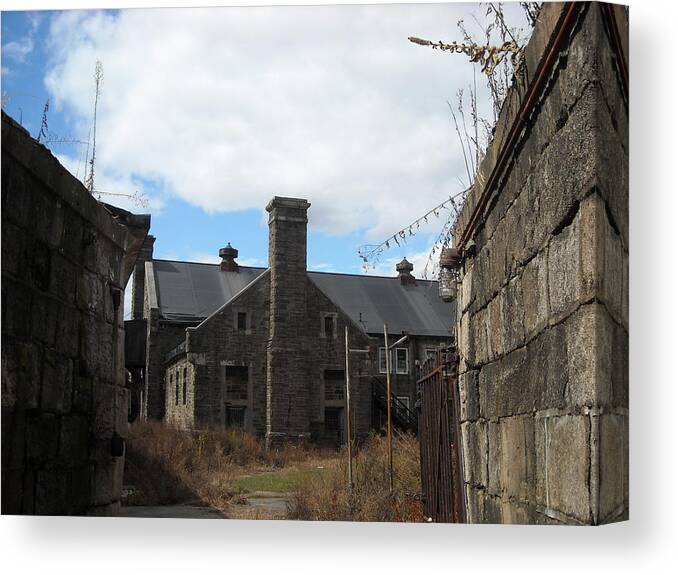 Ennis Canvas Print featuring the photograph Caretaker's Mansion by Christophe Ennis