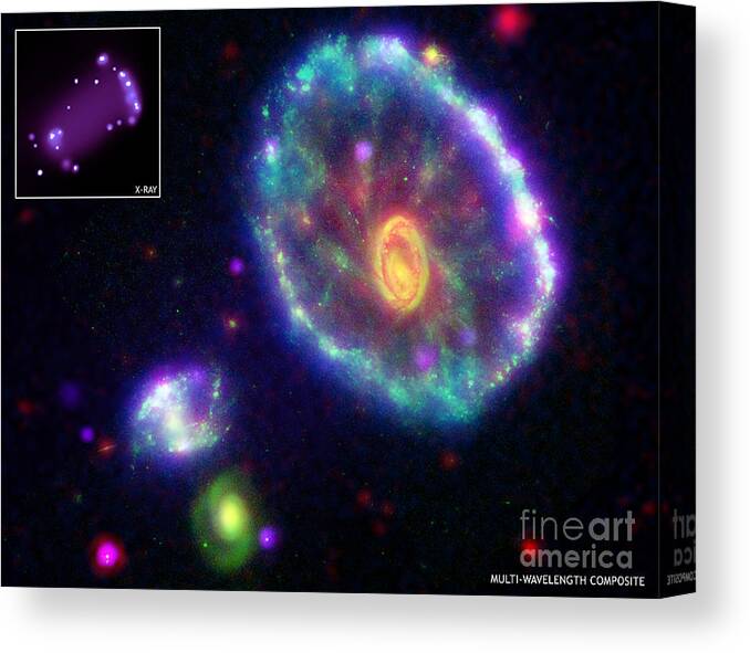 Chandra Canvas Print featuring the photograph Cartwheel Galaxy by Nasa