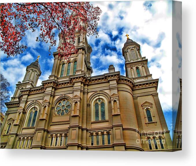 Church Canvas Print featuring the photograph Cathedral by Jason Abando