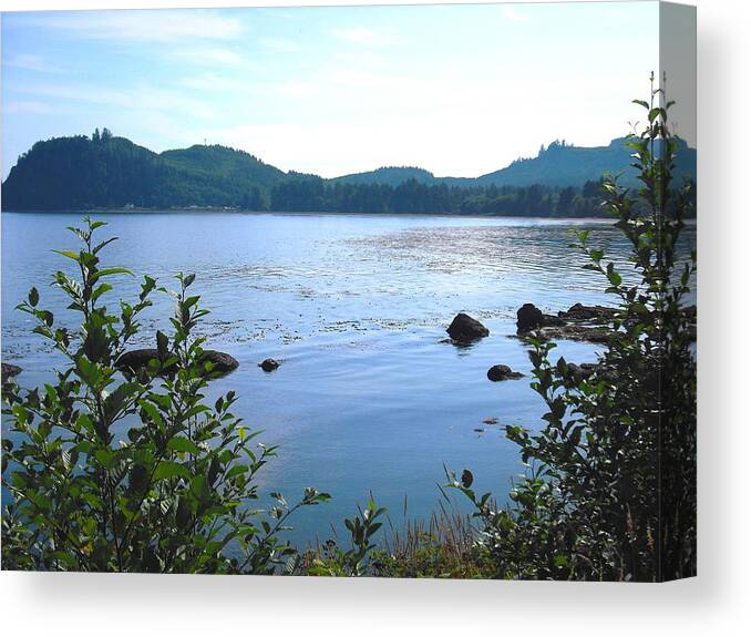 Clallam Bay Canvas Print featuring the photograph Clallam Bay by Kelly Manning
