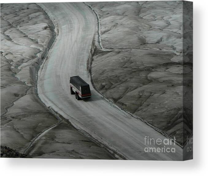 Columbia Canvas Print featuring the photograph Columbia Icefield Glacier Adventure by Laurel Best