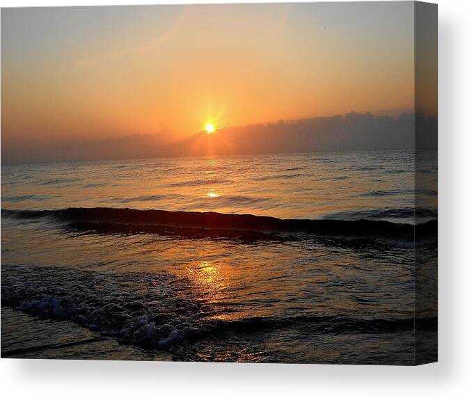 Sunrise Canvas Print featuring the photograph Creation by Sheila Silverstein