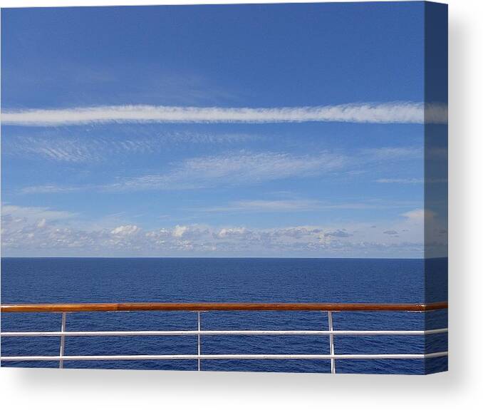 Nature Canvas Print featuring the photograph Day At Sea by Sheila Silverstein