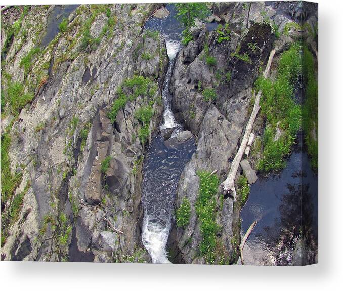  Canvas Print featuring the photograph Deep Ravine by RobLew Photography