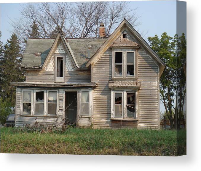 Abandoned Canvas Print featuring the photograph Defiance by Bonfire Photography