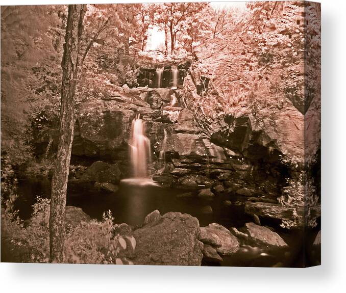 Waterfall Canvas Print featuring the photograph Devil's Hopyard by William Fields